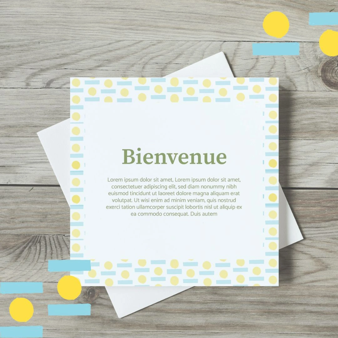 Conciergerie Verte cartes de bienvenue